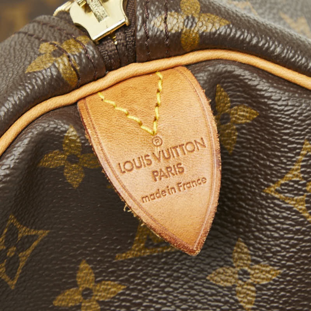 LOUIS VUITTON Brown Monogram Leather Keepall 60 Boston Bag - Picture 14 of 15
